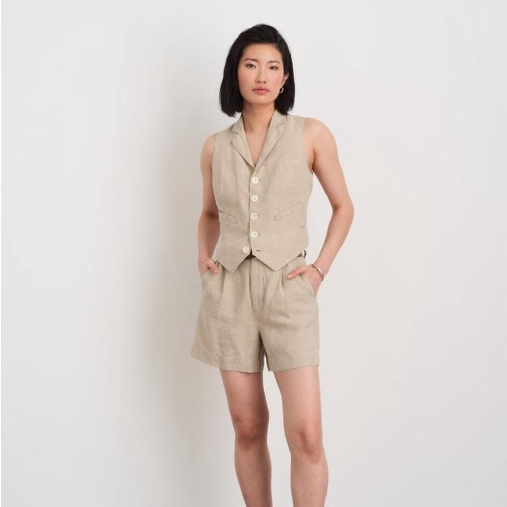 Alex Mill Linen Vest and Shorts Set